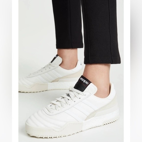 Adidas X Alexander Wang BBall Leather Sneakers in Core White - Picture 10 of 15